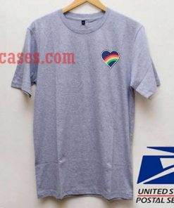 Rainbow Heart T shirt
