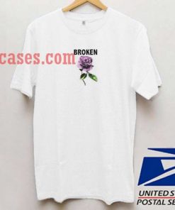 Broken with flower T shirt