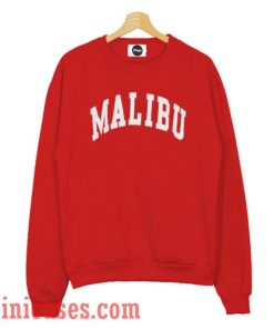 Malibu Red Sweatshirt Men And Women