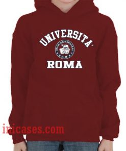 Maroon Universita Roma Hoodie pullover