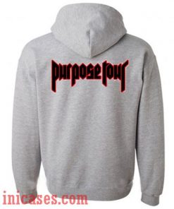 Purpose Tour Grey Hoodie pullover