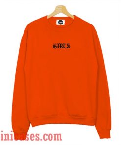 Girls Orange Sweatshirt Men And Women