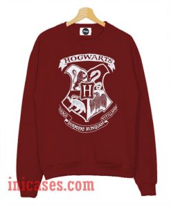 Hogwarts Harry Potter Maroon Sweatshirt Men And Women