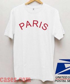Paris Red Logo T shirt