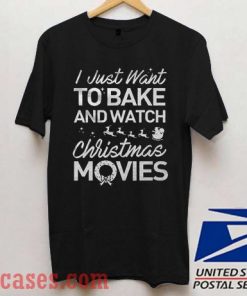 Bake And Watch Christmas Movie T shirt