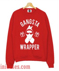 Gangsta Wrapper Elf Christmas Sweatshirt Men And Women