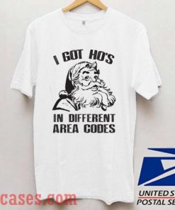I Got Hos In Different Area Codes Funny Christmas T shirt
