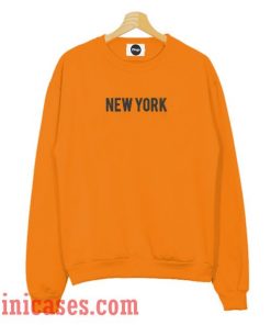 New York Orange Sweatshirt Men And Women