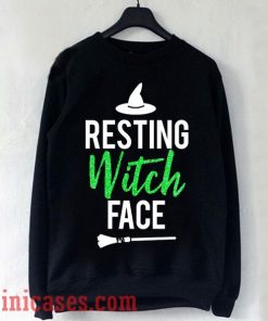 Resting Witch Face Green Black Sweatshirt Men And Women