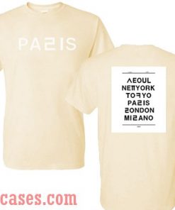 Hangul Cities Paris T shirt