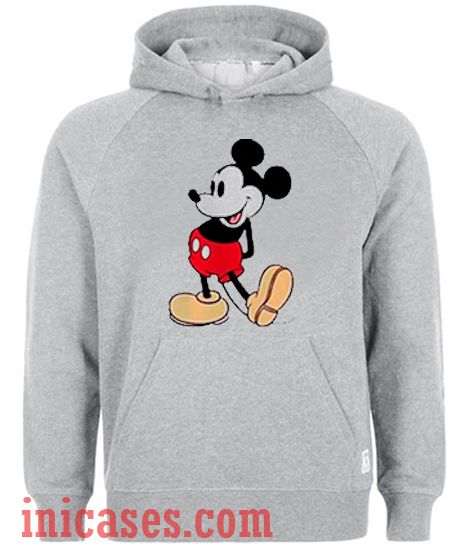 grey mickey mouse hoodie