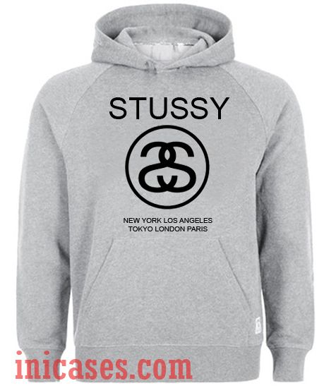 stussy grey hoodie