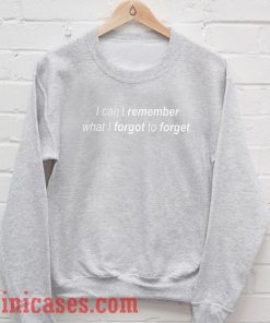 I can t remember what i forgot to forget Sweatshirt Men And Women