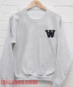 W alphabet Sweatshirt Men And Women