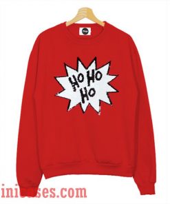 Ho Ho Christmas Red Sweatshirt Men And Women