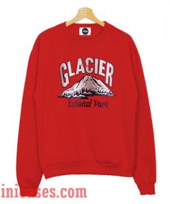 Glacier National Park Red Sweatshirt Men And Women