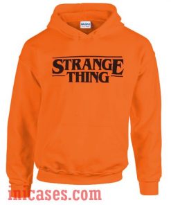 Strange Thing Orange Hoodie pullover