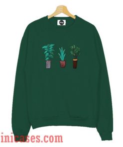 Green Plant Sweatshirt Men And Women