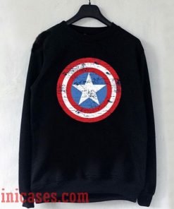 Captain America Vintage Logo Sweatshirt Men And Women