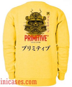 Primitive Samurai Gold Sweatshirt Men And Women