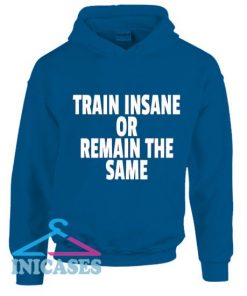 Train Insane Or Remain The Same Hoodie pullover