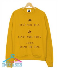 Help More Bees Save The Bees Sweatshirt Men And Women