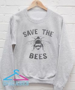 Save The Bees Light Grey Sweatshirt Men And Women