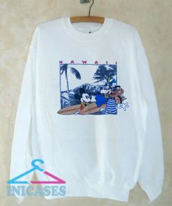 Surfing Mickey and Goofy Hawaii Sweatshirt Men And Women