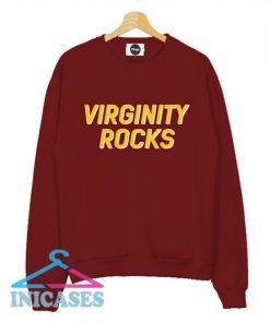 Virginity Rocks Maroon Sweatshirt Men And Women
