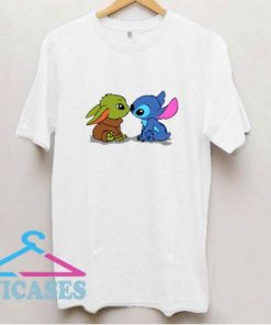 Baby Yoda And Baby Stitch T Shirt