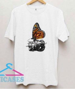 Camera And Butterfly T Shirt
