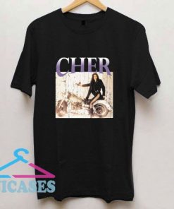 Cher Motorcycle Distressed T Shirt