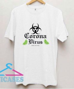 Corona Virus Graphic Lime T Shirt