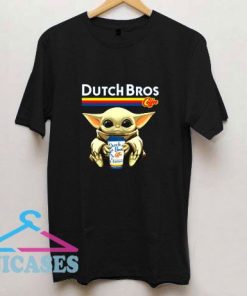 Dutch Bros Coffee Star War Baby Yoda T Shirt