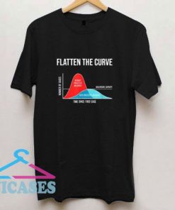 Flatten The Curve Graphic T Shirt