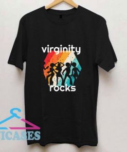 Hot Vintage Retro Virginity Rocks T Shirt