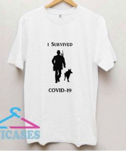 I Survived Covid Graphic Art T Shirt