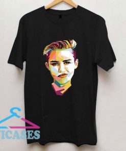 Miley Cyrus Color Rainbow T Shirt
