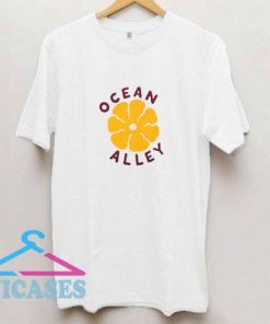 Ocean Alley Orange Flower Cream T Shirt