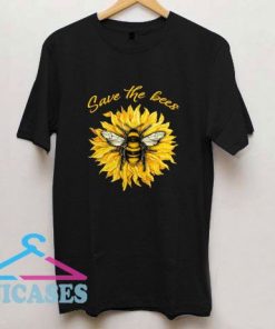 Save The Bees Sunflower T Shirt