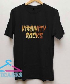 Virginity Rocks Flame On T Shirt