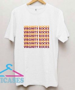 Virginity Rocks Typography T Shirt