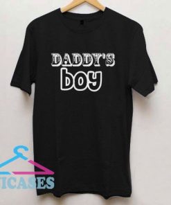 Daddy's Boy Font Logo T Shirt