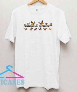 Funny Anti Social Butterfly T Shirt