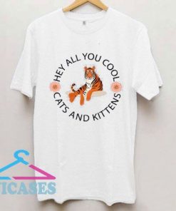 Hey All You Cool Cats and Kittens Circle Logo T Shirt