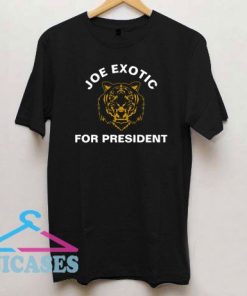 Joe Exotic for President Line Logo Face T Shirt