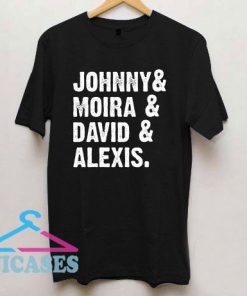 Johnny Moira David Alexis Font Vintage T Shirt