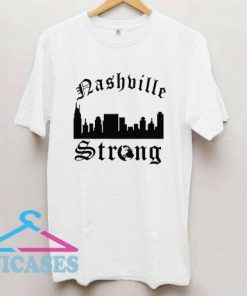 Nashville Strong Font City Logo T Shirt