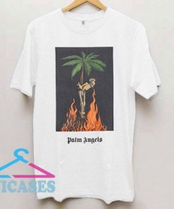 Palm Angels Burning Skeleton T Shirt