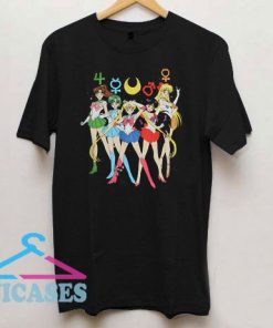 Sailor Moon Group Symbols T Shirt